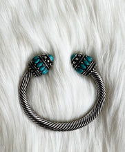 Calla Turquoise Cable Cuff Bracelet