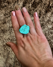 Turquoise Slab Stone Ring
