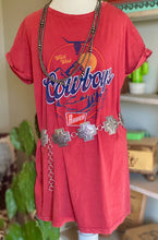 Wild West Cowboys Rodeo Tee Shirt Dress {Red}