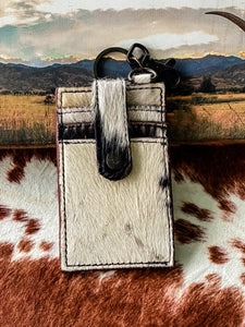 Cowhide Card Holder/Keychain