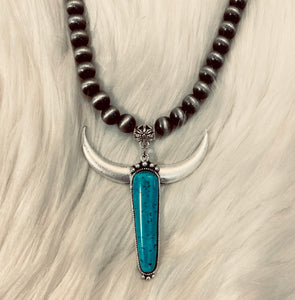 Turquoise Bull Necklace