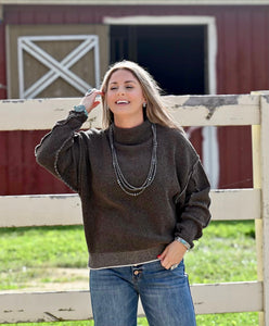 The Clyde Sweater {Chocolate}