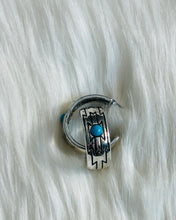 Chimayo Aztec Hoop Earrings {Turquoise}