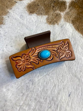 Clancy Stoned Tooled Claw Clip