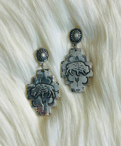 Buffalo Aztec Earrings