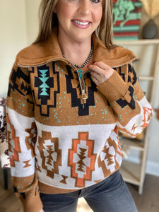 The Rowdy Aztec Sweater