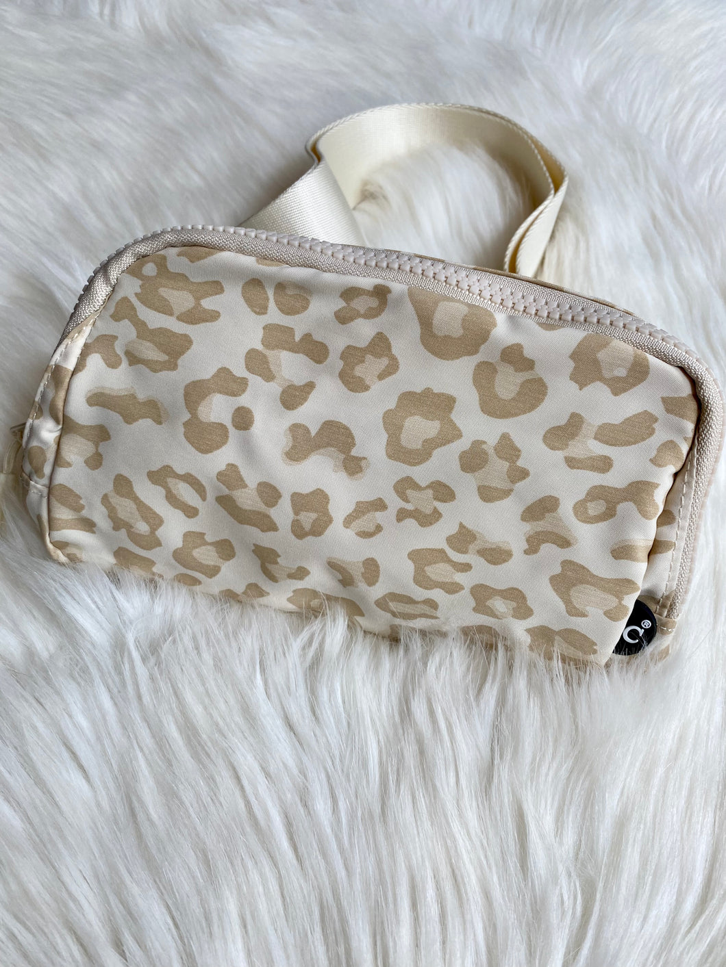 Leopard Belt Bag {Beige}