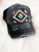 Black Vintage Aztec Hat