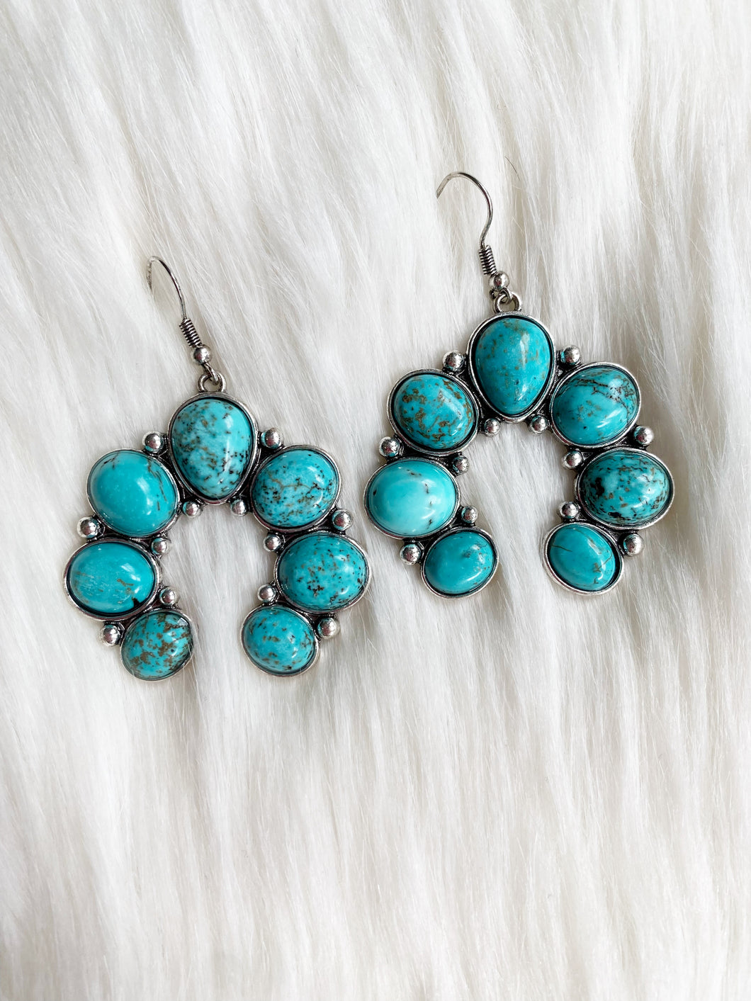 Western Turquoise Squash Earrings – Pistola Designs and Boutique