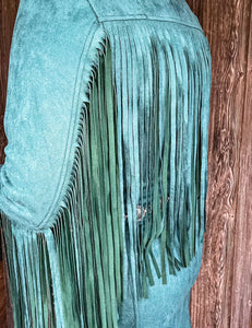 Kerosene Turquoise Fringe Dress