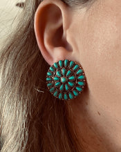 Old Town Turquoise/Copper Cluster Stud Earrings