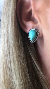 DeKalb Turquoise Stud Earrings