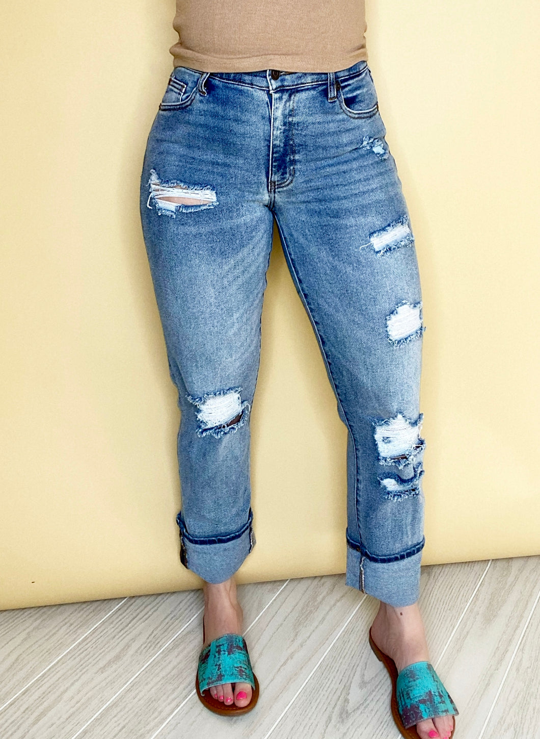 The Camden Cropped Denim Jeans