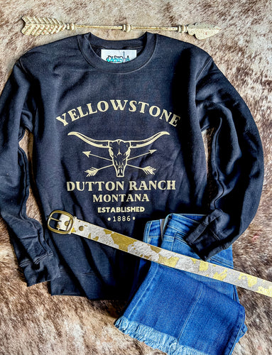 Dutton Ranch Sweatshirt {Black}