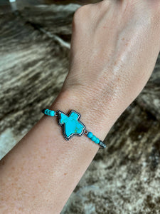 Texas Turquoise Stretch Bracelet