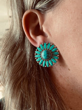 Western Concho Turquoise Earrings