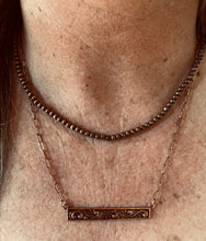 Navajo Pearl Bar Necklace {Copper}