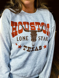 Houston Sweatshirt {Grey}