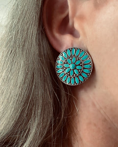 Crazy Cowgirl Turquoise Earrings