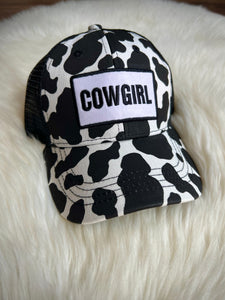 Cowgirl Hat {Black and White}