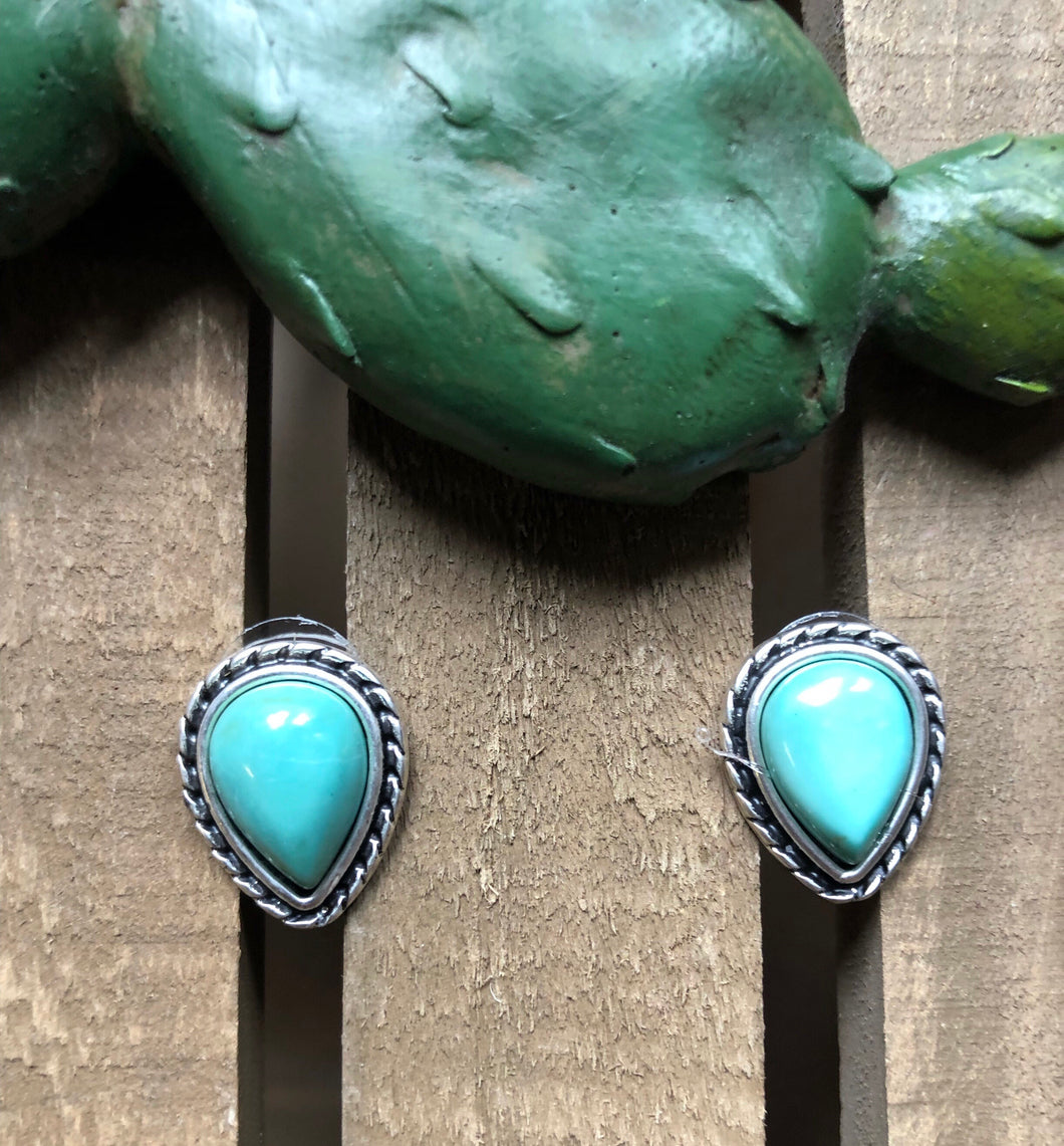 DeKalb Turquoise Stud Earrings