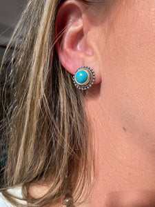 Round Rock Stud Earrings
