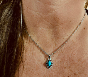 Dainty Lukasey Necklace {Turquoise}