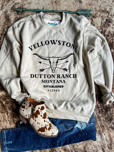 Dutton Ranch Sweatshirt {Beige}