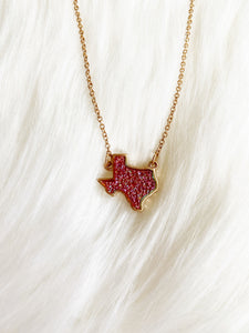 Dainty Pink Texas Necklace