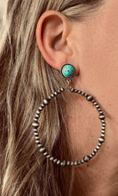 Phoenix Navajo Pearl Hoop Earrings