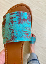 Rusted Turquoise Sandals