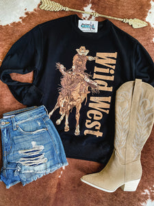 Wild West Sweatshirt {Black}